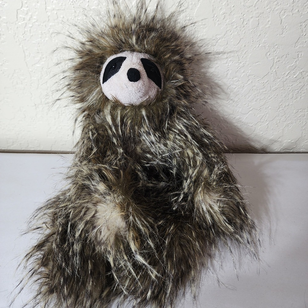 Jellycat London Cyril Sloth Plush Stuffed Animal Brown Faux Fur 18 Inch Large